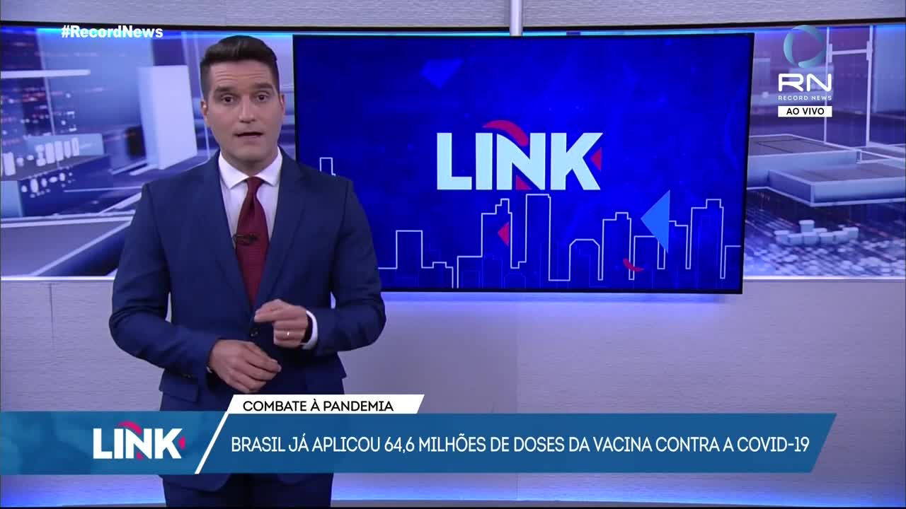 Brasil já aplicou 64,6 milhões de doses da vacina contra o coronavírus