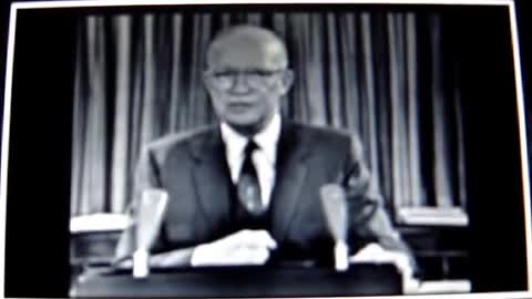 Eisenhower warns us of the military industrial complex.