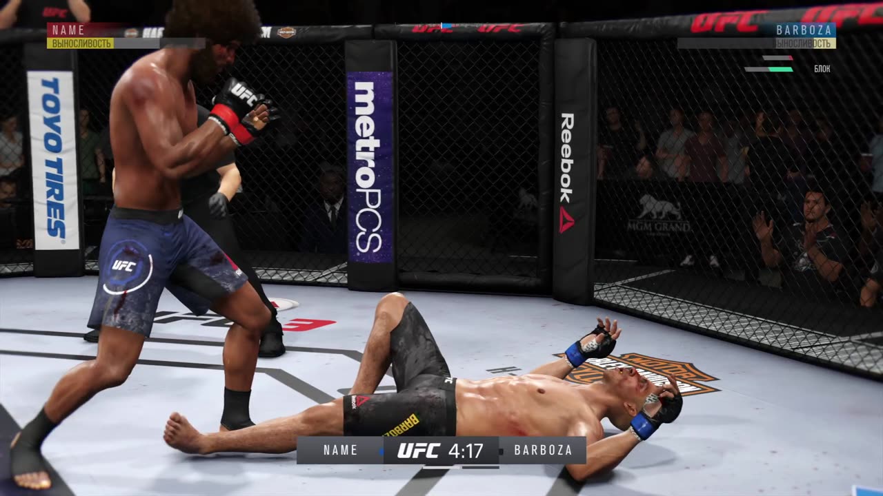 PS4 user2 Custom Fighter vs user Edson Barboza 2