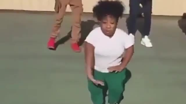 Little girl dancing