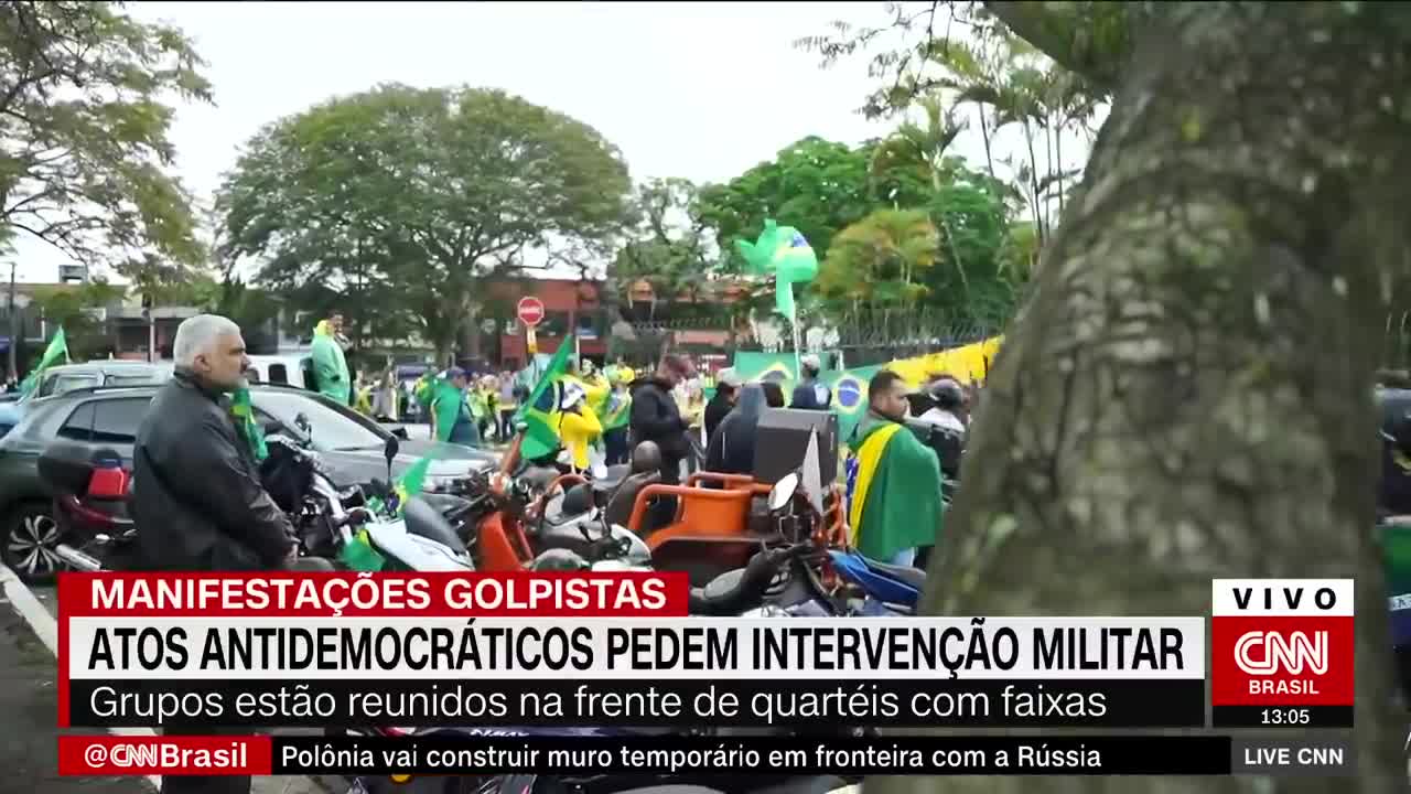 Manifestação golpista: Atos antidemocráticos pedem intervenção militar | LIVE CNN