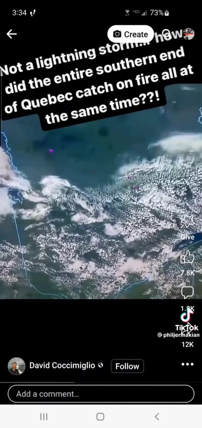 All of Quebec Caught on Fire AT THE SAME TIME - Climate Change My Ass
