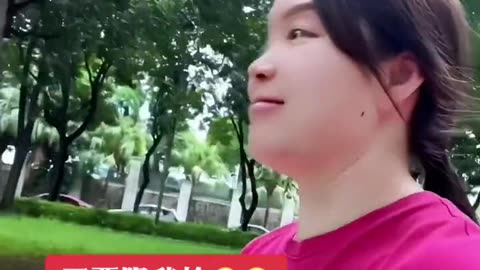 Chinese girl reaction funny monkey short