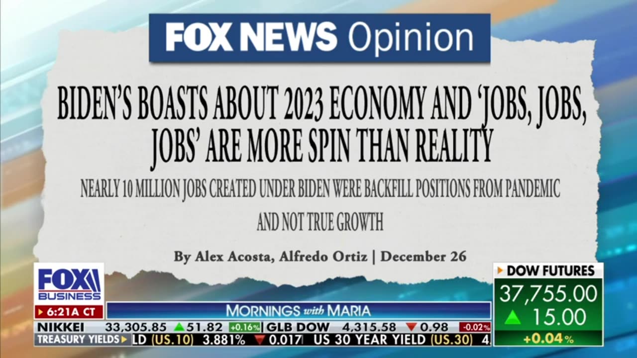 Biden Asks Reporters to Start Reporting Economy Is Doing Well..