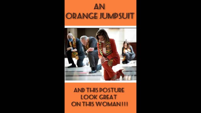 Pelosi wears orange well!