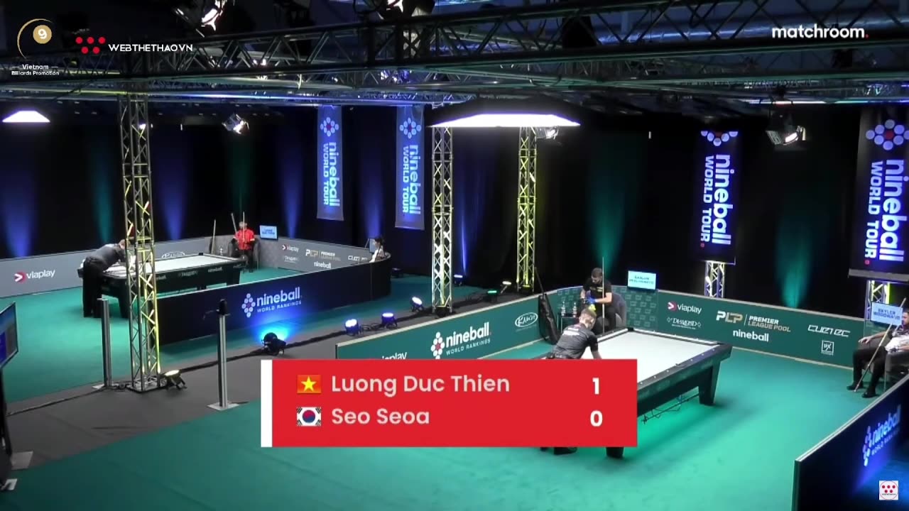 Trận đấu Seo Seoa vs Lường Đức Thiện | Giải Billiards Premier League Pool 2023