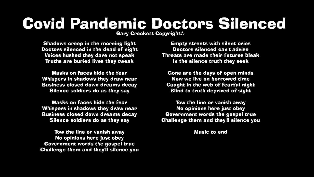 Covid Pandemic Doctors Silenced