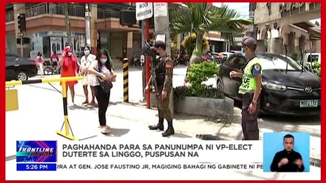 Paghahanda para sapanunumpa ni VP-electDuterte sa June 19puspusan na