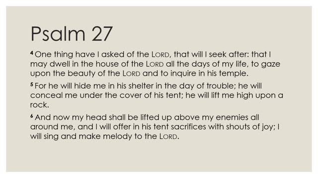 Daily Devotion Psalm 27