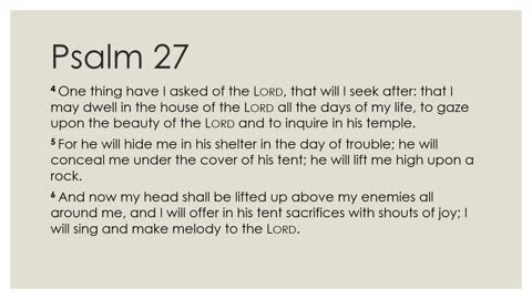 Daily Devotion Psalm 27