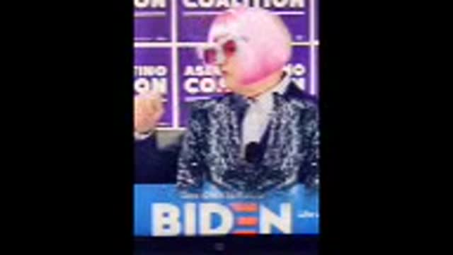 Joe Biden senile Cross Dresser