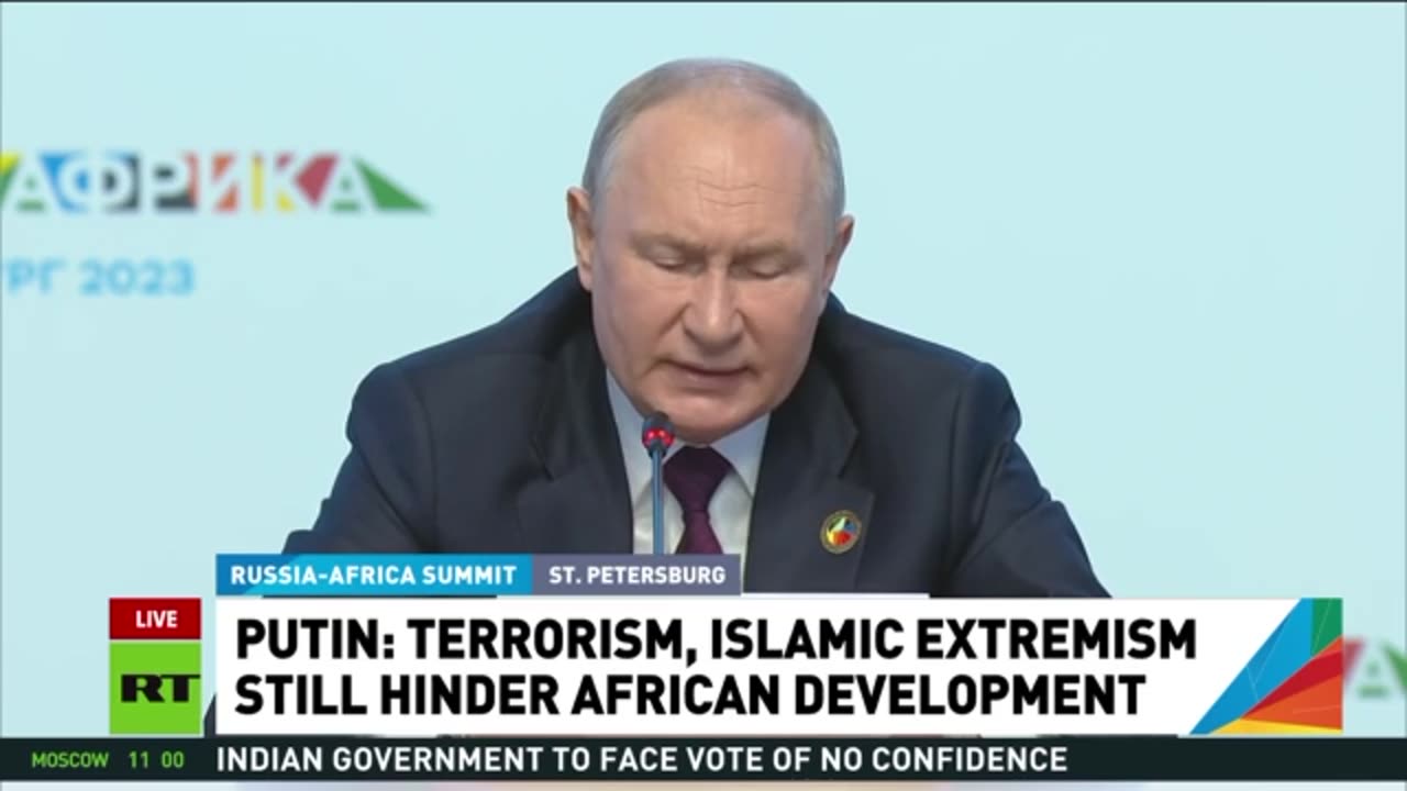 FULL SPEECH - Putin speaks at Russia-Africa plenary session