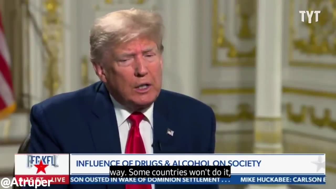 Trump On Marijuana, April 2023. Interviewed by NewsMax's Greg Kelly.