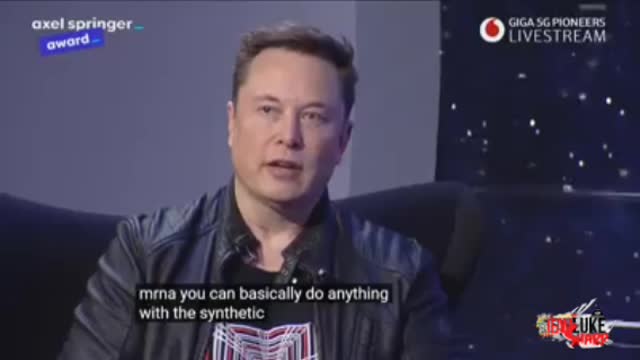 Synthetic mRNA is the tech used in the Moderna & Pfizer vaccines. Elon Musk explains what it is.