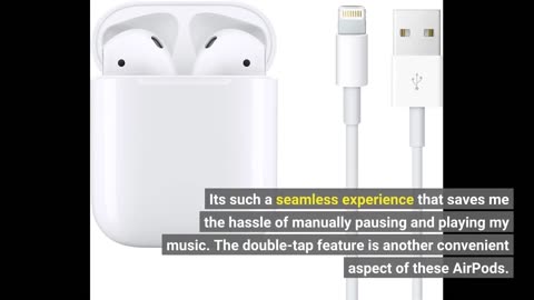 Apple AirPods (2nd Generation) Wireless Earbuds with Lightning Charging Case Included. Over 24...