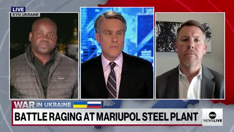 BATTLE RAGING AT MARIUPOL STEEL PLANT