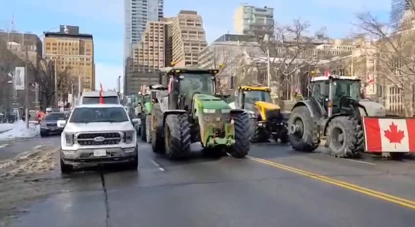 The Toronto police, outnumbered and caught off guard, are now met with a brigade of Canadian farmers