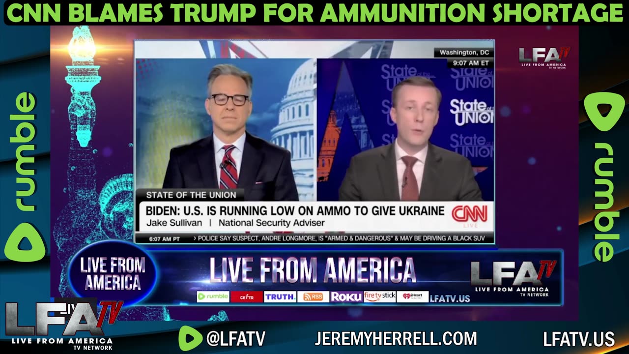 CNN BLAMES TRUMP FOR AMMUNITION SHORTAGE!!