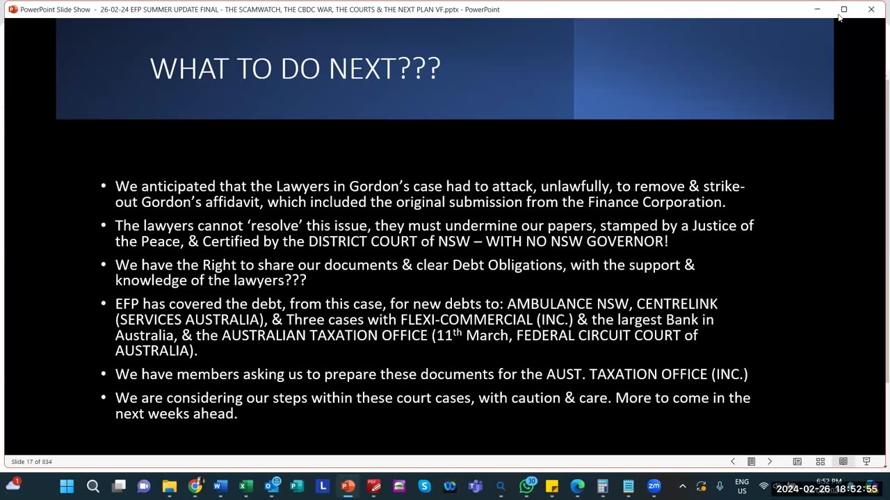 February 26: EFP Exposing the Corruption The Property Seminar