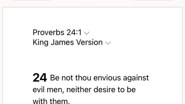 31 Envy thou not the oppressor, and choose none of his ways.