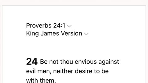 31 Envy thou not the oppressor, and choose none of his ways.