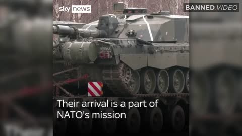 NATO Tank Convoy Enters Russian Border Country Estonia