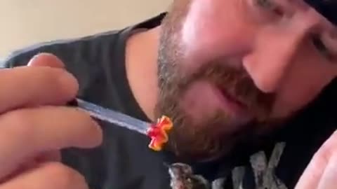 Man Takes Feeds A Tiny Baby Hummingbird!