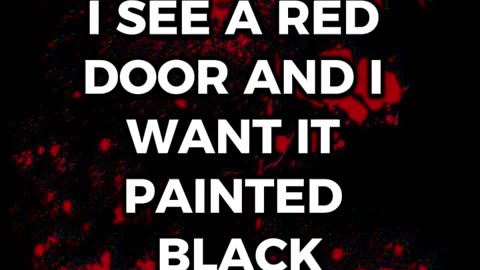 ROLLING STONES PAINT IT BLACK LYRICS