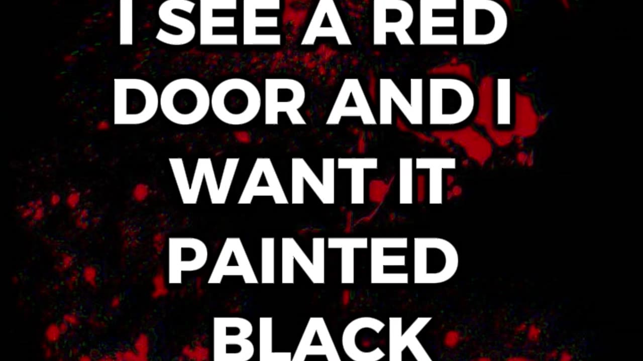 ROLLING STONES PAINT IT BLACK LYRICS