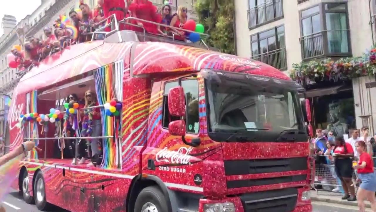 Climate Activists disrupting a Pride parade in London