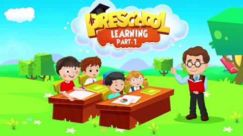 Cartoon preschool learning