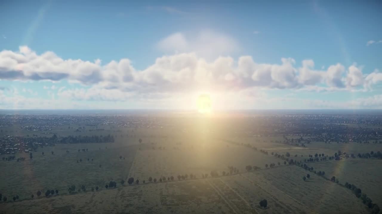 Nuclear bomb RDS-4 explosion remake (War Thunder)