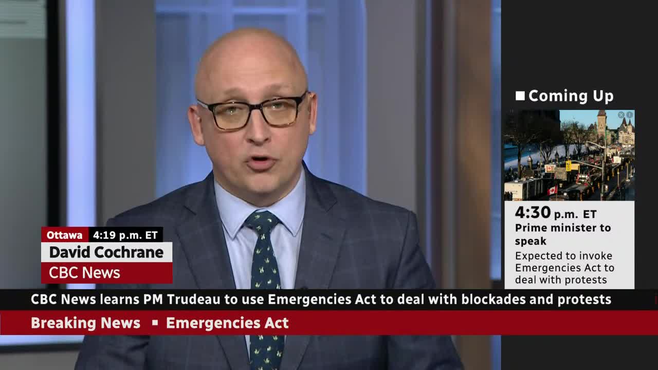 In opposition to demonstrations, Trudeau invokes the Emergencies Act for the first time.