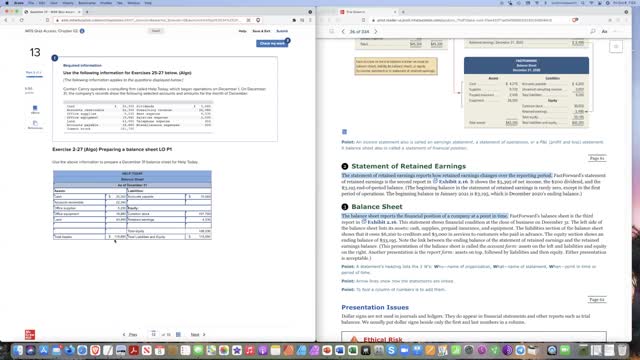 ACCTG 201 Homework Support Chap 2 Quest 11,12,13