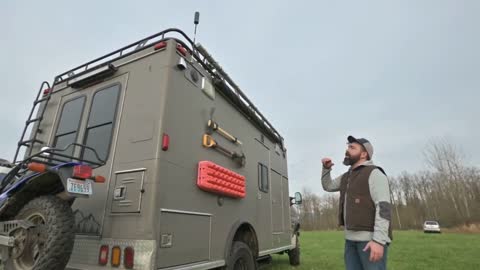 Tiny Home Tour- 4x4 Ambulance Reno with Toilet and Shower