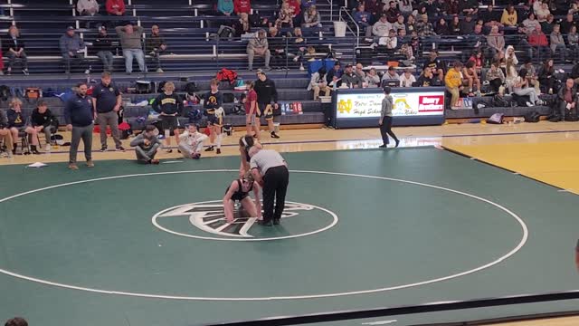 Romiz wrestling at notre dame high-school in iowa