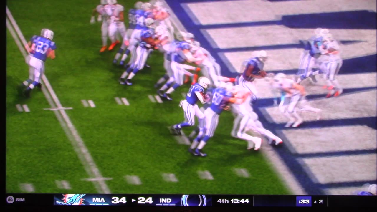 Madden25: Indianapolis Colts vs Miami Dolphins (Comeback from 22 Down)