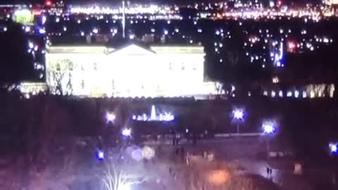White House early am 1.13.2023 UFOs above on camera