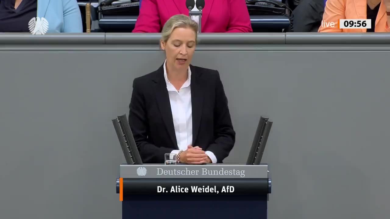 Alice Weidel on fire!