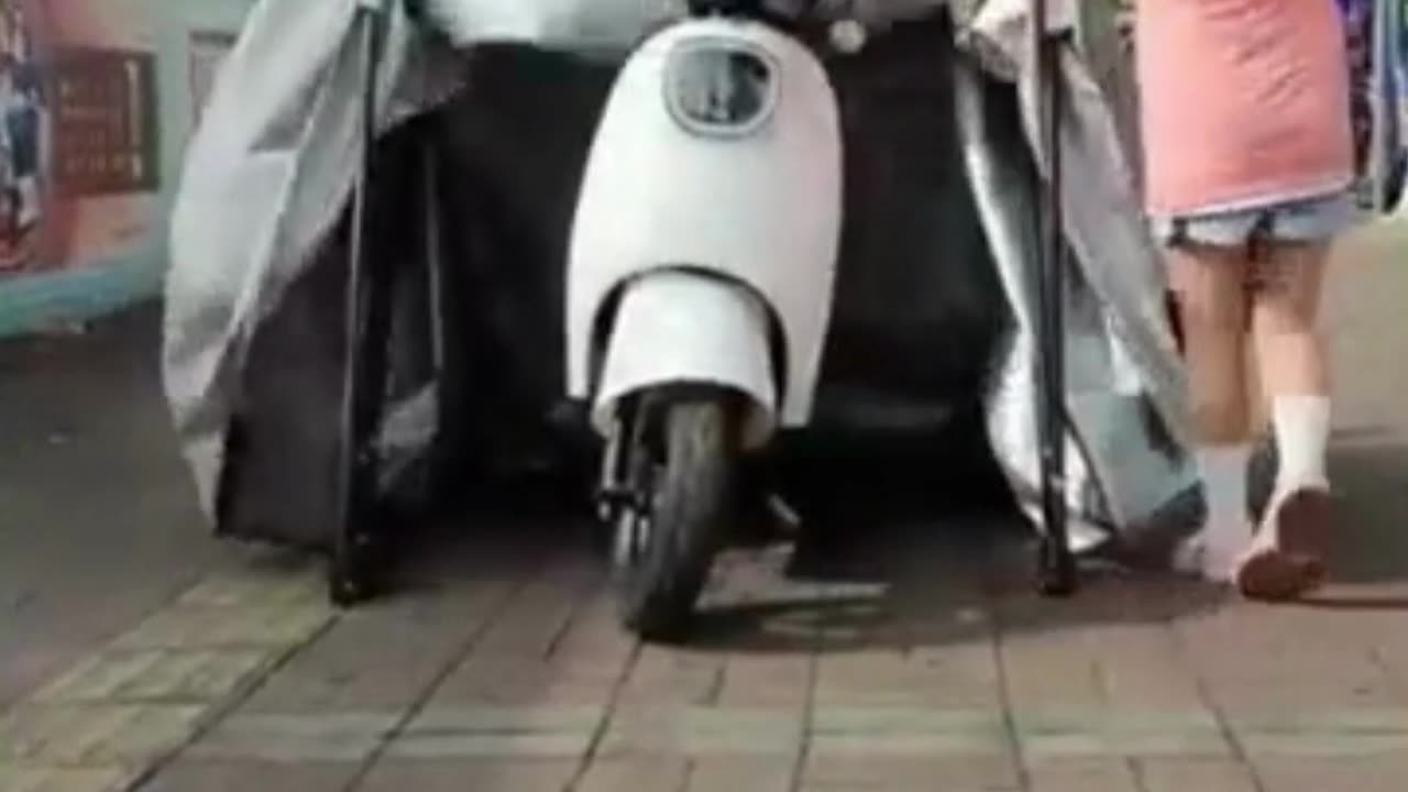Organize Your Ride with the Foldable Motorcycle Garage