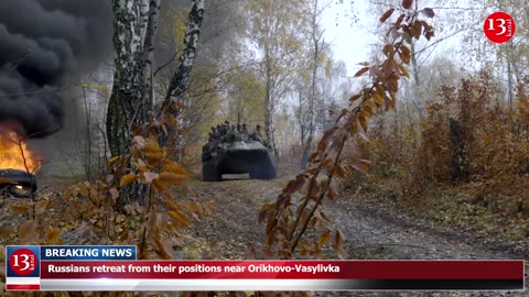 Russians retreat from their positions near Orikhovo-Vasylivka