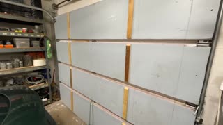 Garage Door Insulation Fix