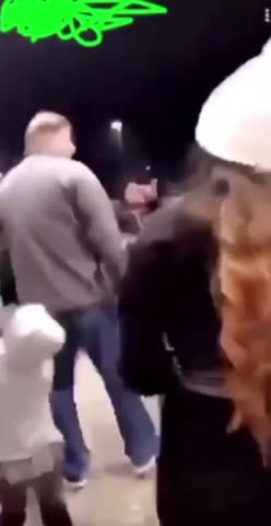 Man protects his family