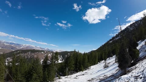 Snow start melting where we live