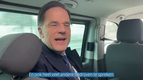 Mark Rutte op weg naar Davos
