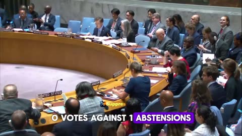 UN Security Council adopts the US draft resolution for a CEASEFIRE in Gaza.