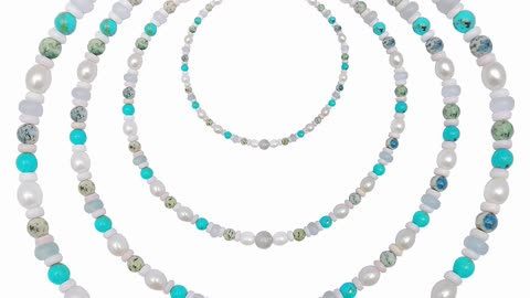 Natural turquoise pearl Princess spiny oyster Energy stone Milky Blue Aquamarine03