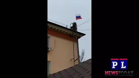 Russian Flag Raised In Center Mariupol (Exclusive Special Report)