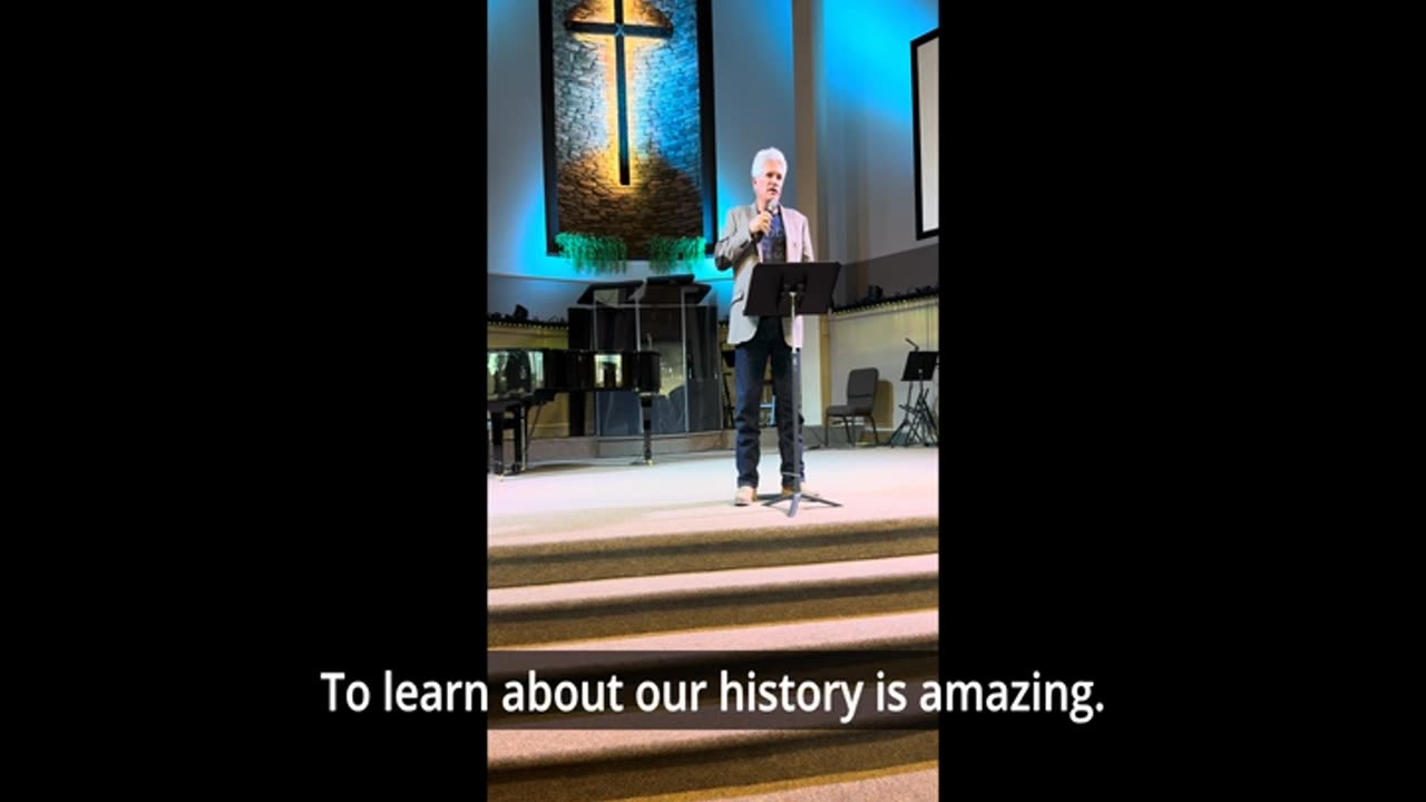 Jim Shoemaker Speaking at First Baptist Church Schoom