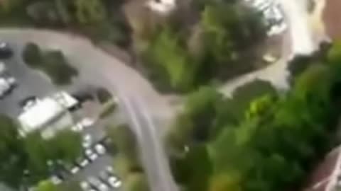 NEWLY SURFACED FOOTAGE-ISRAEL TANK FIRING WITHIN KIBBUTZ ON 7/10/23